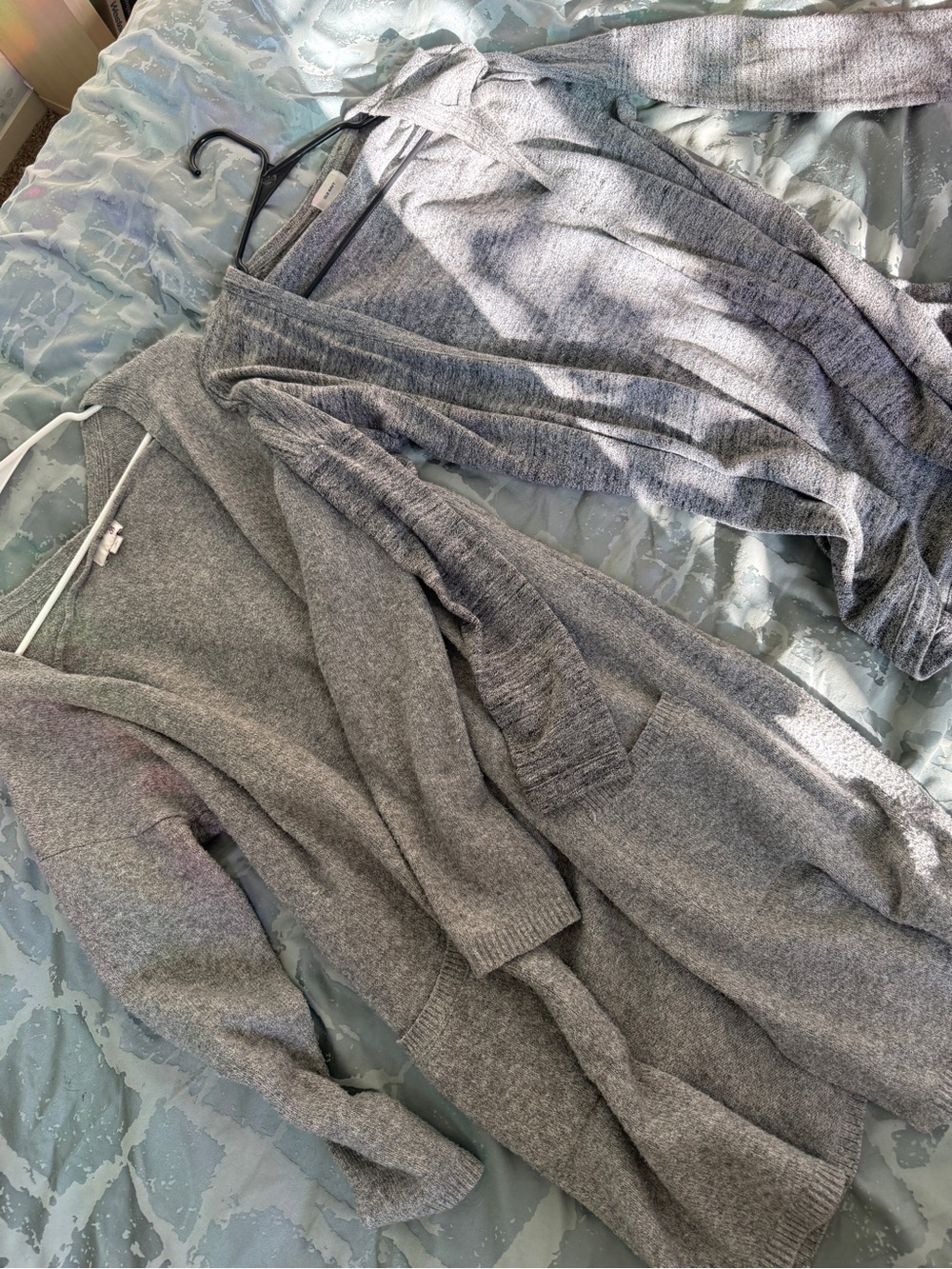 Old Navy Gray Long Cardigan Sweater Bundle Women’s S + Kids XL
